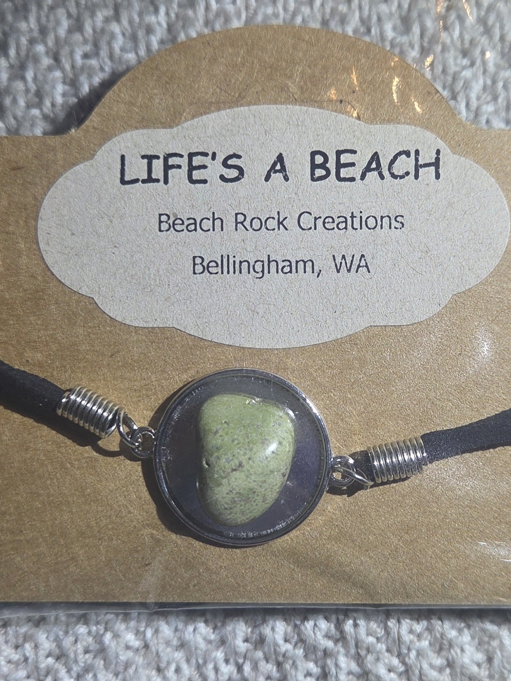 Epidote Beach Rock Bracelet/Anklet